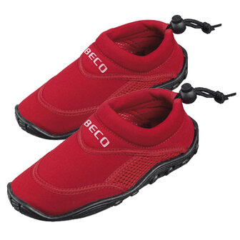 BECO Kinder neopreen surf- en zwemschoen, rood, maat 25