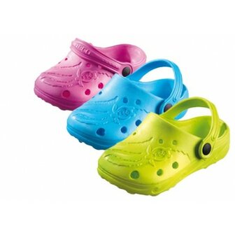 BECO Kinder clog Schildi, lemon groen, maat 24