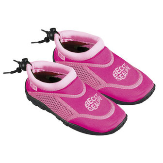 BECO Kinder neopreen surfschoentje, sealife, roze, maat 26-27