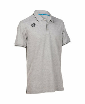 Arena Team Poloshirt Solid Cotton heather-greyr L