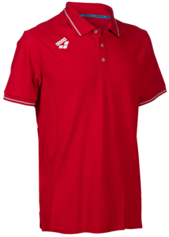 Arena Team Poloshirt Solid red L