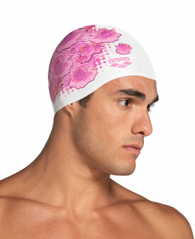 Arena Flat Silicone Breast Cancer white-wavy roses