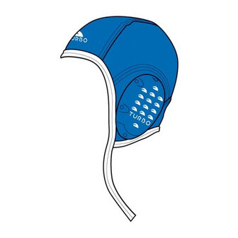 Turbo Waterpolo Cap (size m/l) Professional blauw nummer 4