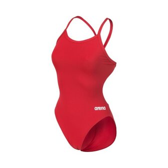 Arena W Team Swimsuit Challenge Solid red-white 42