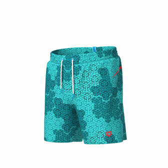 Arena M Beach Boxer Allover Printed Pro File multi-fluo red L