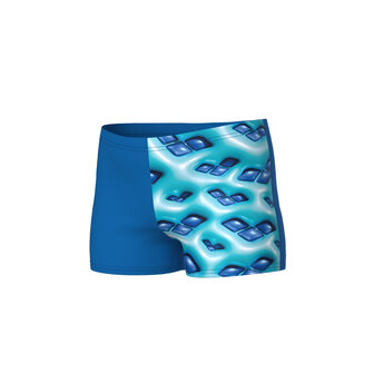 Arena B Logo Graphic Swim Short blue river-water multi 12-13