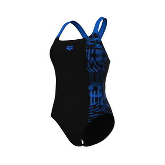 Arena W Swimsuit Control Pro Back Graphic B black-blue china 40