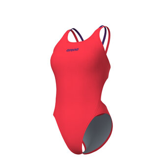 Arena W Swimsuit Tech Multi Solid bright-coral/plum 34
