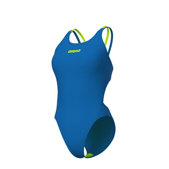 Arena W Swimsuit Tech Multi Solid blue-river/artic-lime 40