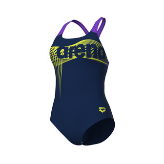 Arena W Wake Swimsuit Swim Pro Back navy-violet 42