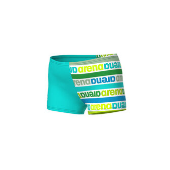 Arena B Kids Friends Swim Short Allover water/soft-green 6-7Y