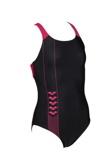 Arena G Linear Serigraphy Jr Swim Pro OP black-freak-rose 6-7