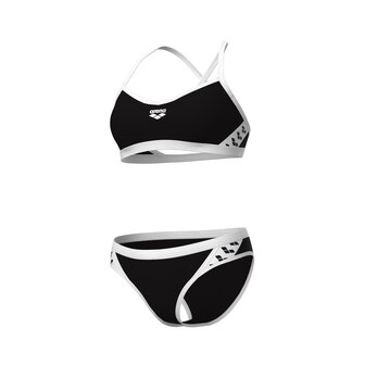 Arena W Icons Bikini Cross Back Solid black-white 30