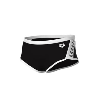 Arena M Icons Swim Low Waist Short Solid black-white 75