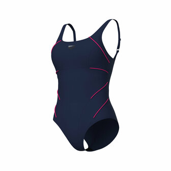 Arena W Jewel One Piece Low C Cup R navy/fairy-rose 48