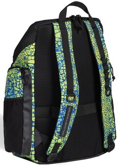 Arena One Go Backpack 45L AO snakeskin/green backside