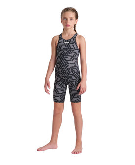 Aanbieding! Arena G Printed Full Body black multi kindermaat 164 3