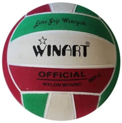 Winart waterpolobal mini-polo maat 3 rood-wit-groen op=op