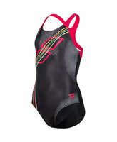 Arena G Swimsuit Swim Pro Back Placement black-rose 8-9