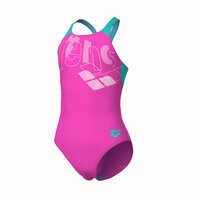 Arena G Tales Swimsuit V Back shocking-pink/water 12-13
