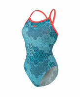 Arena W Camo Kikko Swimsuit Challenge Back fluo red-multi 34