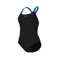 Arena W Reflecting Swimsuit Swim Pro Back black-blue river 36