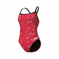 Arena W Escape Swimsuit Challenge Back black/team-red 34