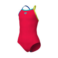 Arena G Swimsuit Lightdrop Solid fluo-red/blue/soft-green 12-13