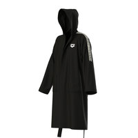 Arena Team Stripe Robe black-white S