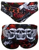 opruiming showmodel Turbo (SIZE M) Waterpolobroek Old Tattoo FR80/D4/M